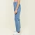 Import 2019 Custom Premium Women Patch Pocket High Waist Boyfriend Boot Cut Straight Denim Cargo Jeans from China