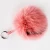 Import 2019 Fashion Colorful Fur Ball Keychain in Animal Fur/Raccoon Fur Pompoms Beanies Pom pom from China