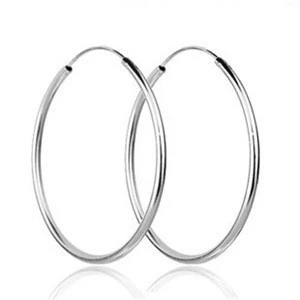 2019 SJ Hot sale big hoop 925 sterling silver earrings