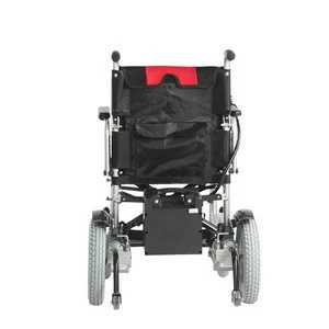 2020 Guangzhou wheelchair steel electric power joystick folding  wheelchair for disabled people