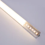 2020 Hot LED Heat Sink Aluminium Corner Profile with Semi-Circular PMMA Diffuser for Linear LED Lighting and Decoration