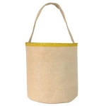 2020 hot sell high quality melody promotion new product holiday gift handmade knitted bunny canvas basket for Easter holiday