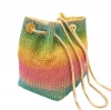 2020 Luxury Rainbow Bucket Shape Rhinestone Crystal Evening Clutch Bags