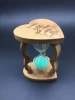 2020 New design glass 5min hexagonal decorative hourglass sand timer