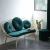 Import 2020  New modern style light luxury hot sale coffee small two seater green iron sofa furniture from China