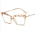 Import 2020 Newest Fashion China Wholesale Vintage Big Frame Transparent Women Eyewear Glasses Optical Eyeglasses Frames from China