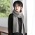 Import 2020 popular design plain color knitted winter scarf for women,  wholesale unisex warm knit scarf for school from China