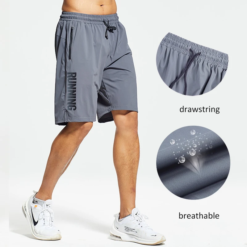 2020 summer men shorts gym sports badminton shorts elastic drawstring mens running shorts