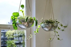 2020 Wholesales Galvanized  Home Garden Decorative Metal Hanging Baskets Planter