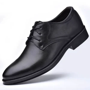 2024 New Large Size Mens Leather Shoes Business Dress Mens Shoes Lace up Versatile Casual Shoes