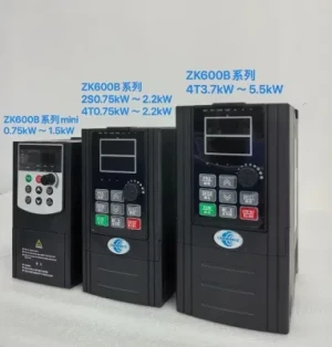 220V 2s 2.2kw Output 9.6A Single Phase Small-Size AC Inverter Vector Control Frequency Converter V/F Variable Frequency Drive in Washing Machine Matching