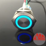 22mm ring illuminated momentary led push button switch