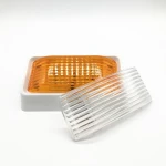 24 LED 12v Truck Trailer Lorry Van RV Indoor Interior Reading Lamp Cab Rectangle Box Ceiling Light