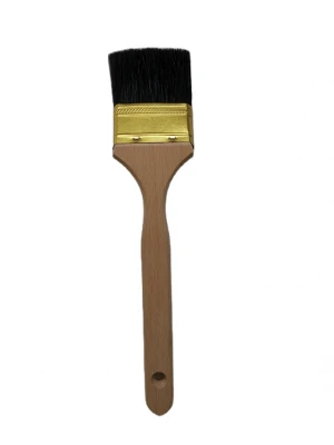 2.5 inch Bent Radiator Paint Brush with Short Wooden Handle