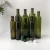 Import 250ml round and square brown green glass olive oil bottle dorica plastic black screw cap aluminium ROPP lid from China