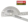 250mm Angle Protractor by HANS.w, Angle Finder Ruler, Two Arm Stainless Steel Protractor Woodworking Ruler