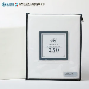 250TC 100% Size Customized Modern Style Fashion Cotton Bed Sheets for Hotel