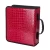 Import 256 capacity cd bag pu red crocodile skin zipper portable wallet storage cd case from China