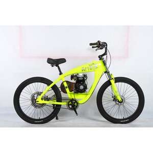 26 inch Aluminium Alloy Motorized Bicycle Gasoline Engine Gas Bike Motor Powered Chopper Bicycle