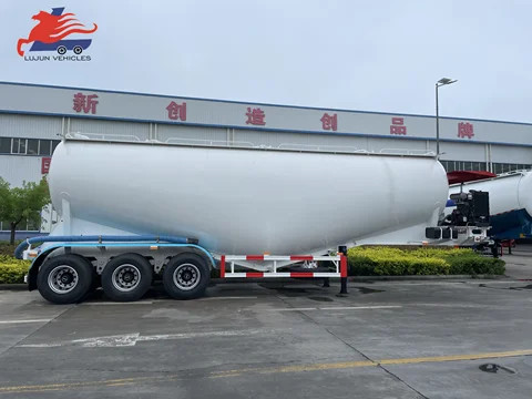 Buy 3 Axles 60cbm Cement Tanker Trailer Bulk Cement Tank Trailers Dry ...