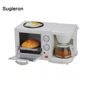 3 in 1Fried eggs pan &amp; Coffee Maker &amp; Toaster Oven