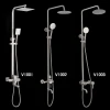 304 stainless steel lifting shower set pressurized water-saving bathroom Bath hot and cold shower shower faucet