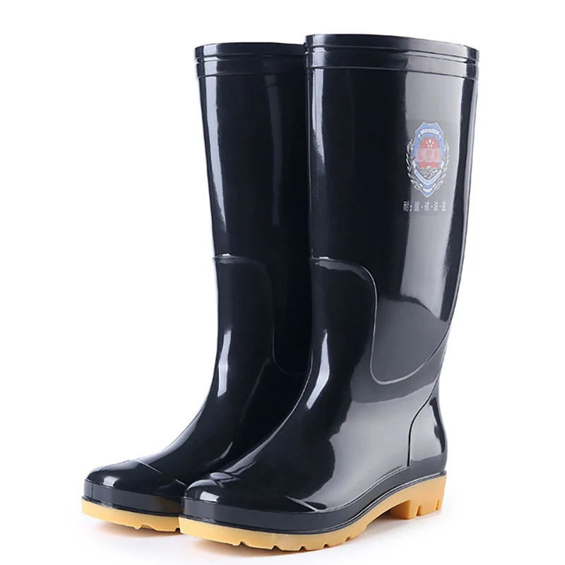 3531 new high tube rain boots 1806 non-slip long tube rain boots men labor insurance three waterproof rubber shoes factory