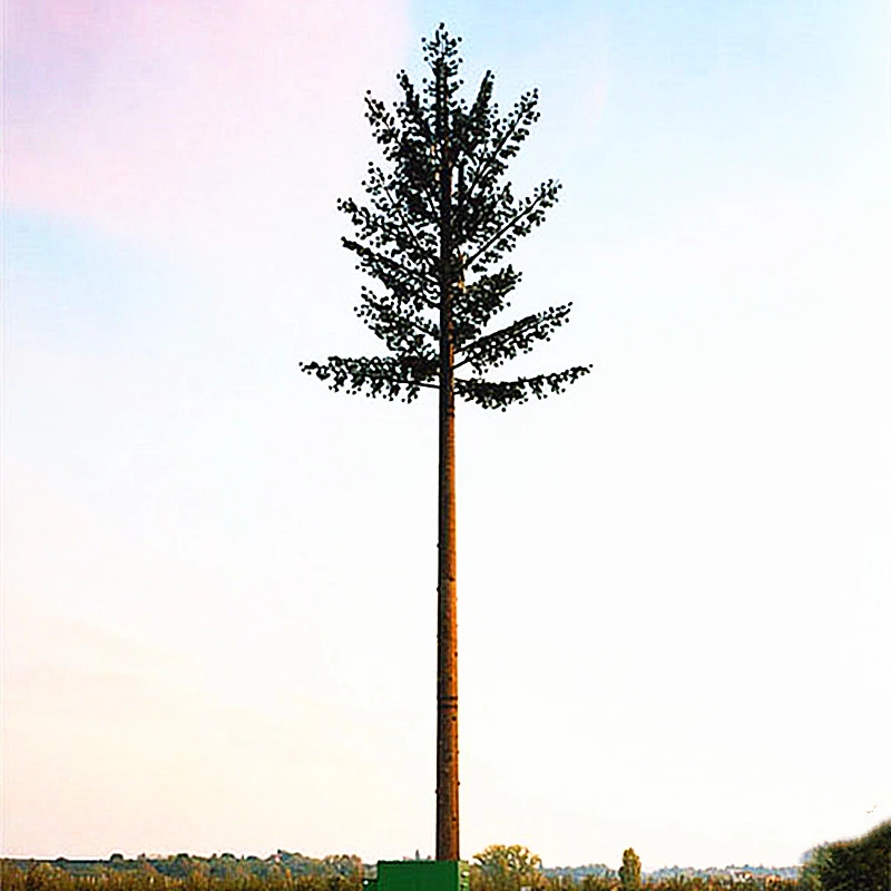 35m/20m/60m Self supporting galvanized amouflaged bionic artifical tree wifi antennas mast communication tower