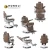 Import 360 Degree Rotatable Hydraulic heavy duty  hair salon chairs and supply hair salon equipment similar belmont barbe chair from China