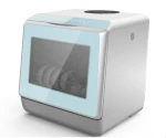 36L Mini Tabletop dish washer with water tank PTC hot wind drying LED Lamp