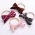 Import 3cm Ribbon baby hair with pure color lovely bow baby girl seamless hair belt nylon headband baby from China