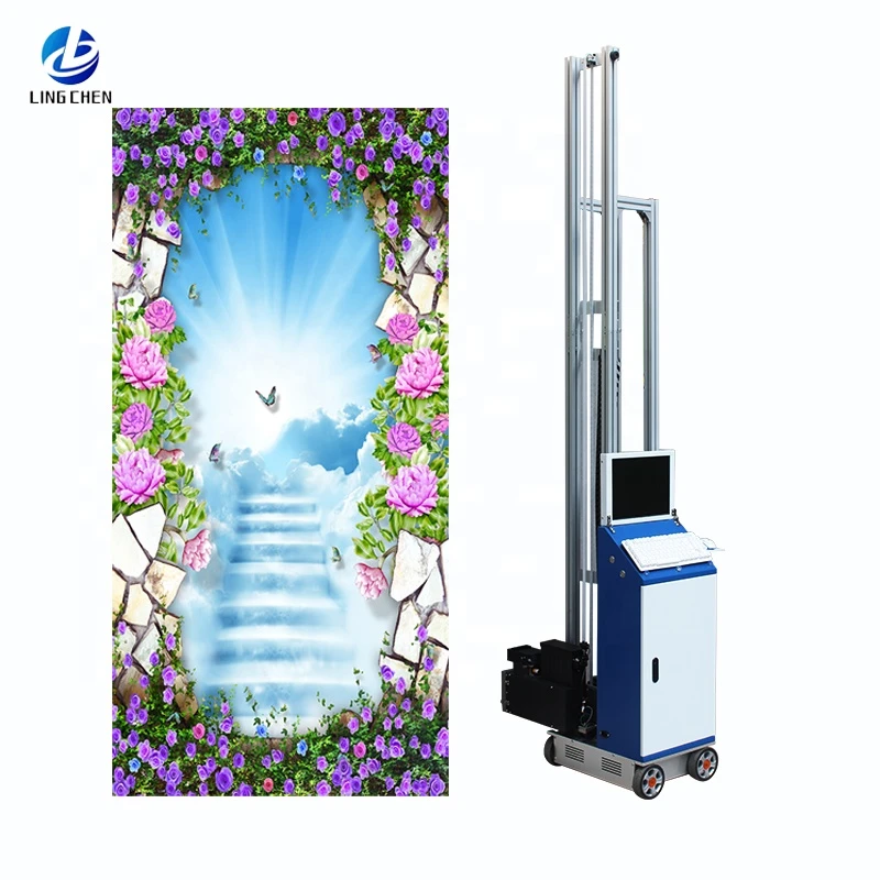 3d advertising mural printer outdoor mural advertising automatic wall painting machine