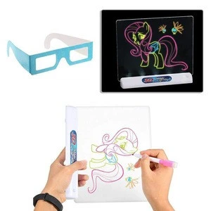 3D LED Writing Board with Light &amp; Kids Drawing Board Toy
