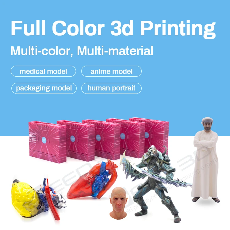 3d printing service processing High precision full color custom anime rapid  prototype toy model small