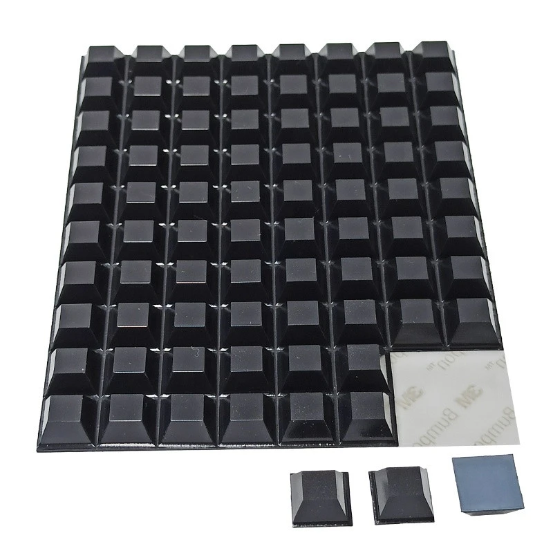 3M5018 Self-Adhesive Bumper Protection Feet Pads Black Rubber Pressure Sensitive Cushion Pads