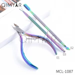 3pcs/set Right-Handed Scissors Nail Cuticle Pusher Remover Scissors Nipper Professional Nail Art Use tool