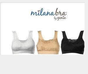 3pcs/set  size s-2xl New design Milana Bra Lace genie bra with lace and pads underwear