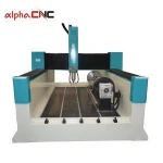 4 Axis 3D Stone CNC Router Rotary Axis High Wall for Marble Granite Quartz  Sand Stone Wall  Decoration CNC Sculpture Machine
