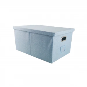 4 Closet Shelf Fabric Boxes And Bins Organizer Foldable Non-Woven Storage Cube With Handle