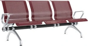 4-people Grid classic practical hospital waiting room chairs