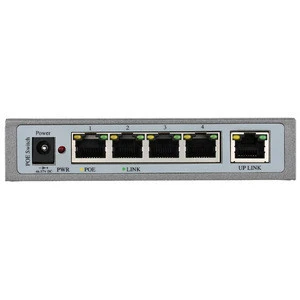 4 Port IEEE802.3at 1000Mbps POE Switch/Injector Power over Ethernet Network Switch Gigabit Switch for IP Camera VoIP Phone AP