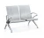 Import 4 seater metal stainless steel airport public waiting gang chair from China