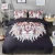4pcs Twin or Full or Queen or King 100% Polyester Printed Microfibre Bed Sheet Bedding Set