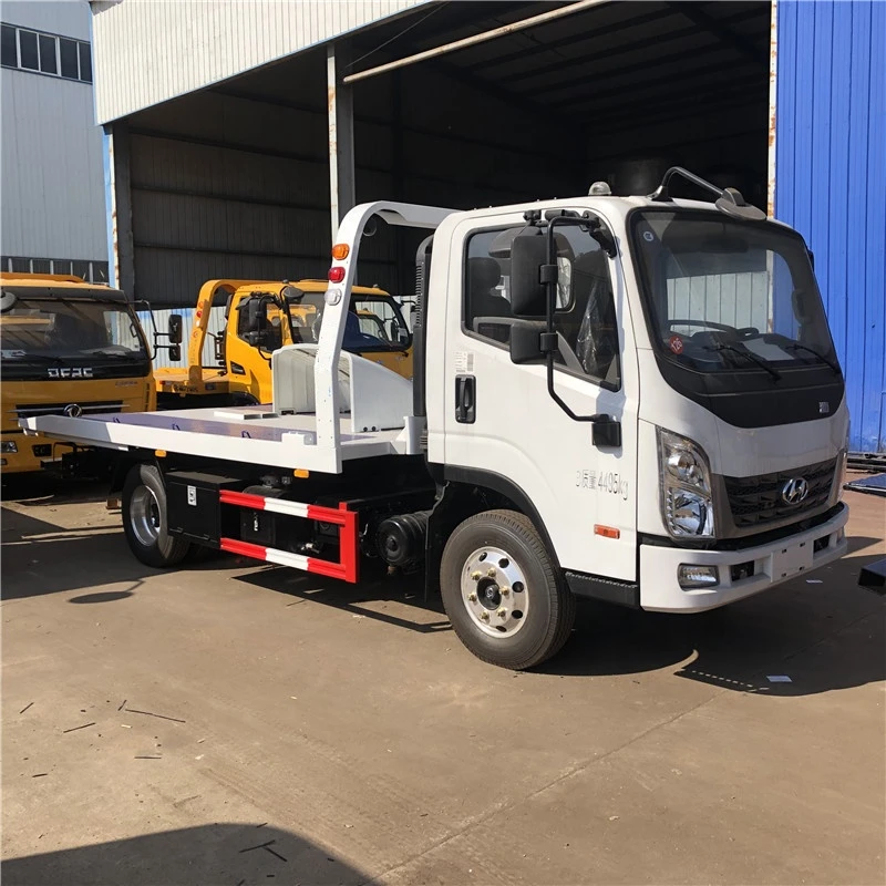 4x2 South Korea brand LHD 4 tons tow truck bed