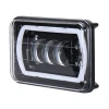 4x4 accessories 4X6 led car headlight with white DRL for truck,tractor in auto lighting system
