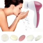 5 in 1 logo custom skin care facial massager face cleansing brush cleaner