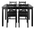 Import 5 Pcs  dining tables chairs wooden carved dining table set dining tables from China