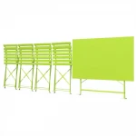 5 PCS Foldable Bistro Table And Chairs Set