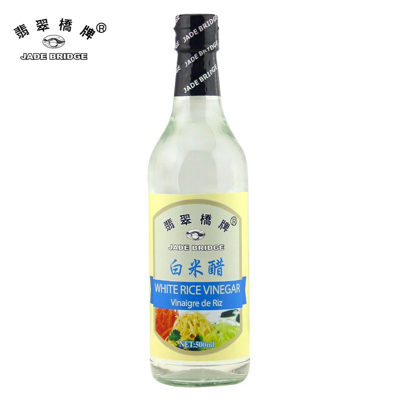 500 ml Jade Bridge White Rice Vinegar Bulk Wholesale for Cooking Cuisine Supermarkets OEM Factory
