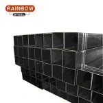 500mm 3x3 carbon black steel square tube